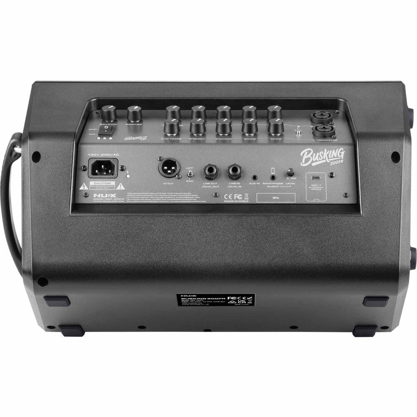 NU-X Portable Busking 200FR Rechargeable 2-Channel Speaker