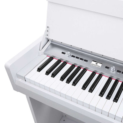 NU-X NCK-330 Upright 88-Key Digital Piano - White controls