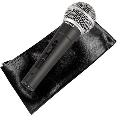 NU-X NDM-4 Dynamic Handheld Microphone with Carry Pouch
