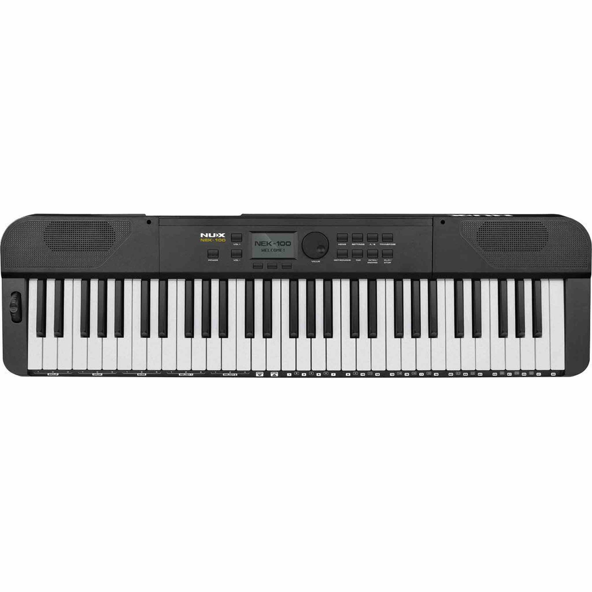 NU-X NEK-100 Portable 61-Note Keyboard - Black - PIANO & KEYBOARD - [shop-name]