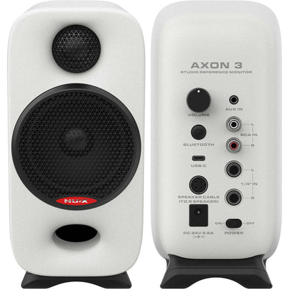 NU-X Axon 3 Studio Reference Monitor Speakers - White