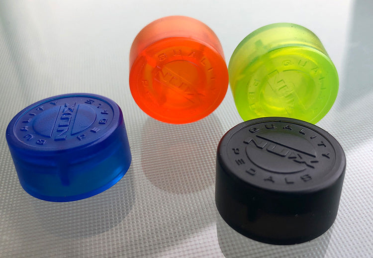 NU-X Pedal Topper Footswitch Caps Assorted Colours - Pk 5