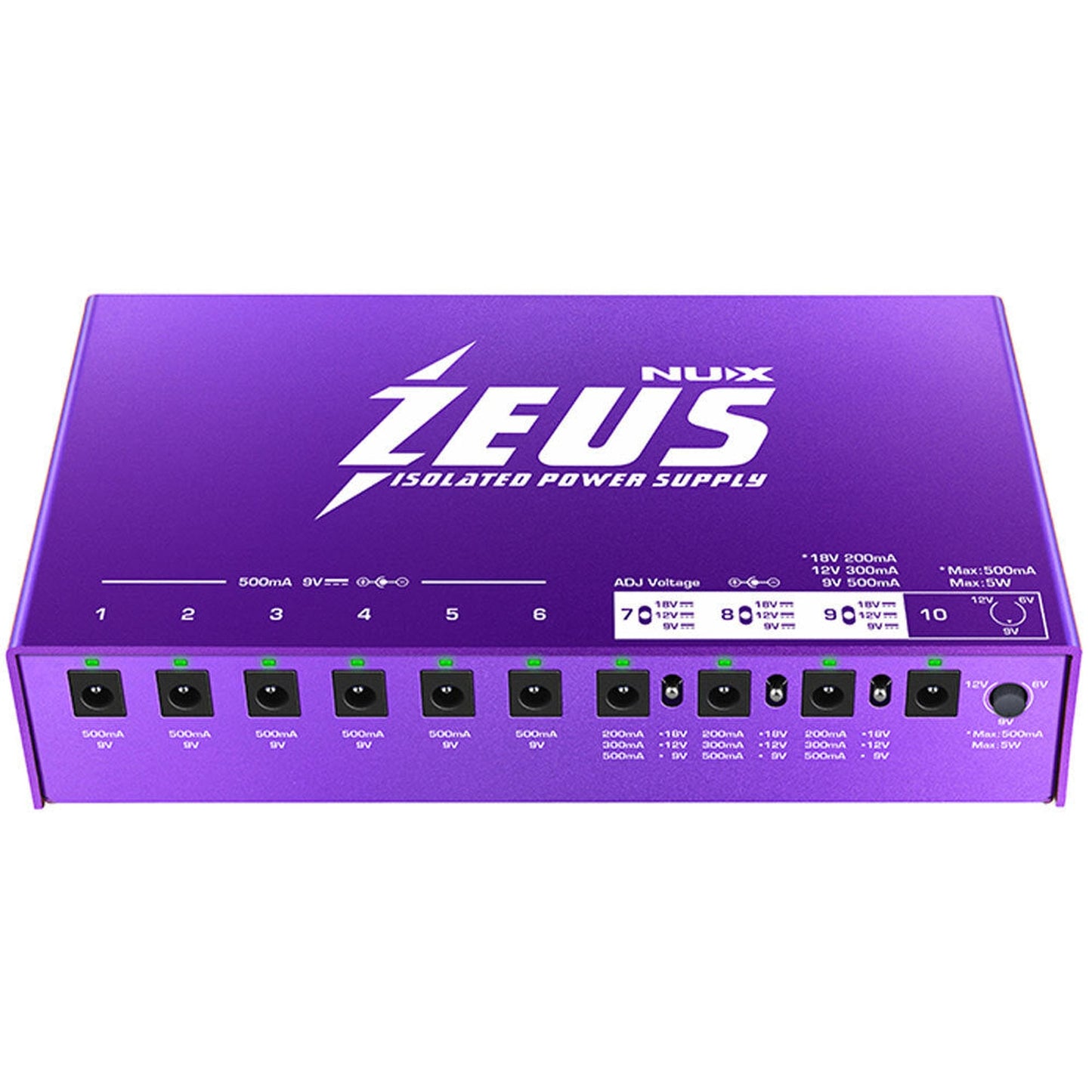 NU-X Zeus Pedal Board Power Supply - Joondalup Music Centre