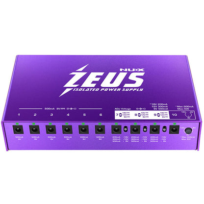 NU-X Zeus Pedal Board Power Supply - Joondalup Music Centre