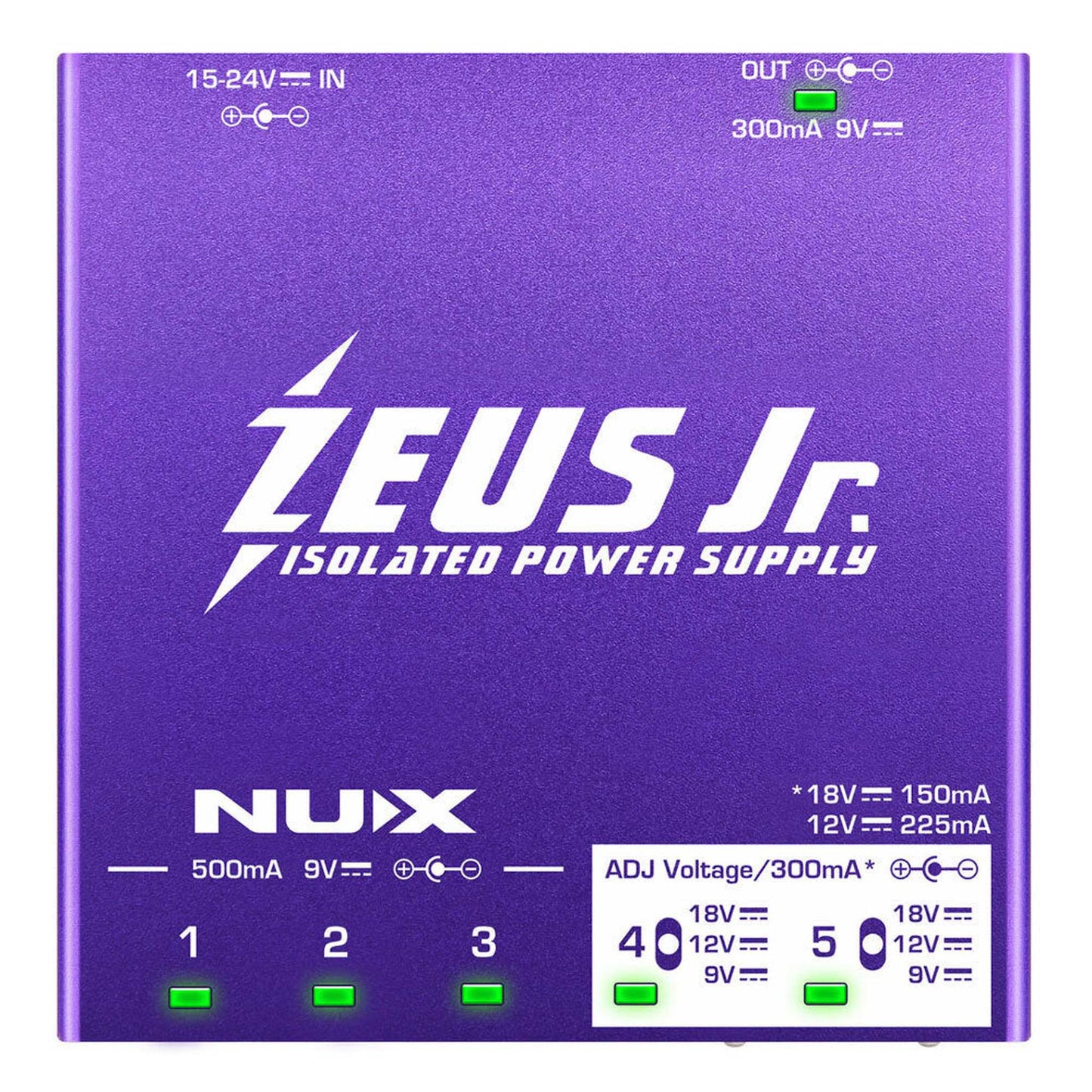 NU-X Zeus JR Isolated Power Supply with Cables - EFFECTS - [shop-name]