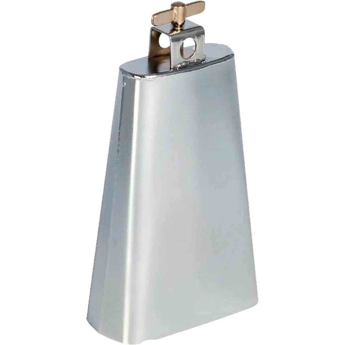 Opus Percussion 6.5" Cowbell with Mount in Brushed Nickel Finish