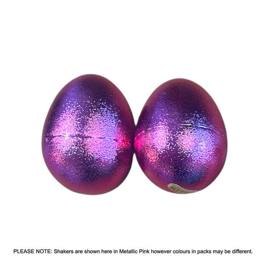 Opus Percussion Chicken Egg Mini Maracas in Asst Metallic Colours