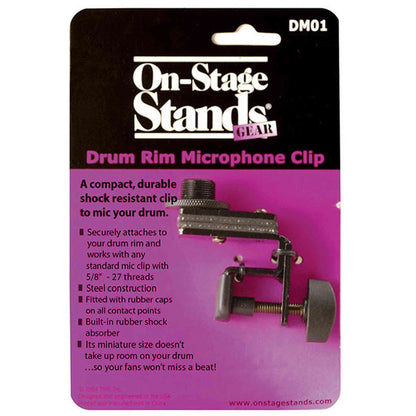 On Stage Low Profile Drum Rim Microphone Mount