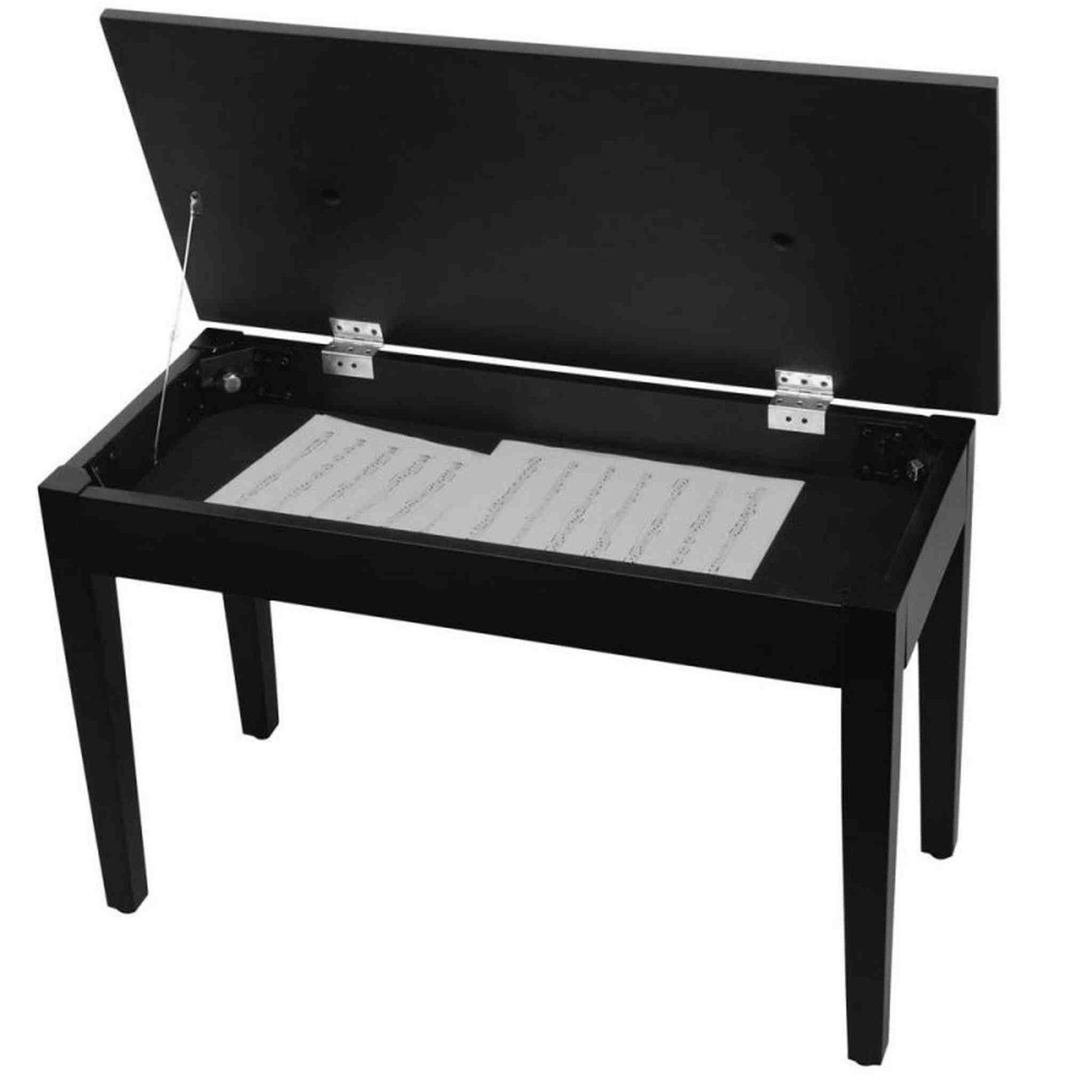 On Stage KB8904B Deluxe Keyboard/Piano Bench - Black - PIANO & KEYBOARD - [shop-name]