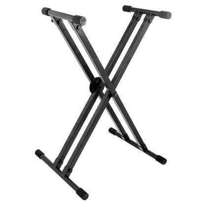 On Stage Lok Tight Pro Double X-Braced Ergo-Lok Keyboard Stand-STANDS-Joondalup Music Centre