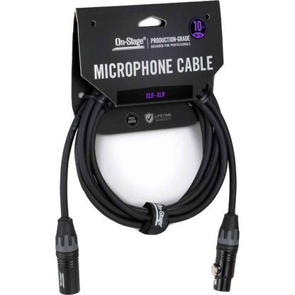 On Stage 10ft Production-Grade Microphone Cable (XLR Male - XLR Female)