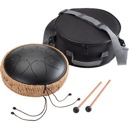 On Stage 10" Serenity Series 8-Note Steel Tongue Drum - Black