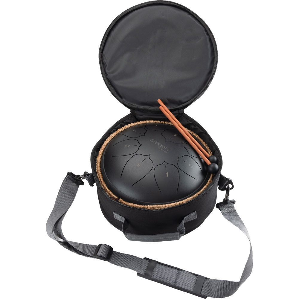 On Stage 10" Serenity Series 8-Note Steel Tongue Drum - Black