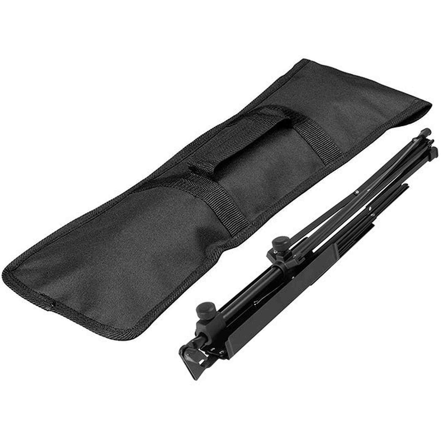 On Stage Compact Sheet Music Stand - Black W/Bag