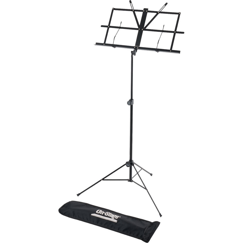 On Stage Sheet Music Stand with Adjustable Square Bookplate & Bag
