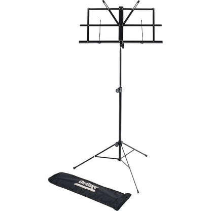 On Stage Sheet Music Stand with Adjustable Square Bookplate & Bag