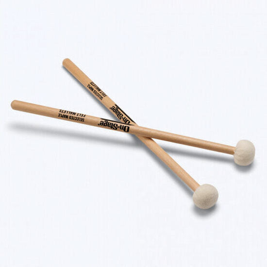 On Stage Felt Tip Mallets with Maple Handles (1-Pair)