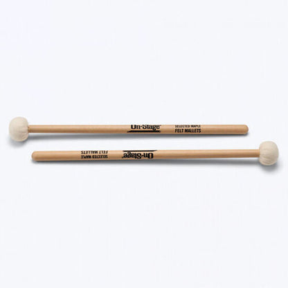 On Stage Felt Tip Mallets with Maple Handles (1-Pair)