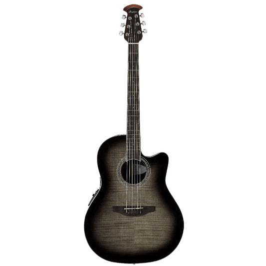 Ovation Celebrity Standard Plus Mid Depth Acoustic Electric Guitar – Trans Black from Joondalup Music Centre