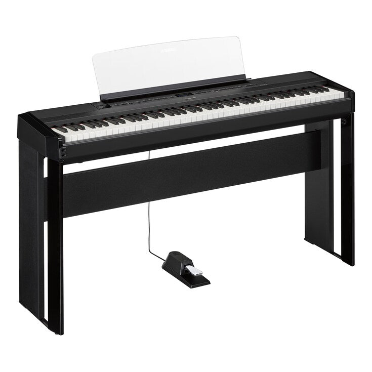 Yamaha P-525B + L-515B Portable Digital Piano Pack - Black