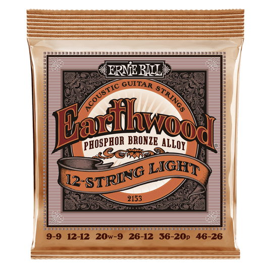 Ernie Ball Earthwood Phosphor Bronze 12 String Lite - 9-46