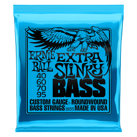 Ernie Ball Extra Slinky Nickel Wound Electric Bass Strings 40-95 Gauge