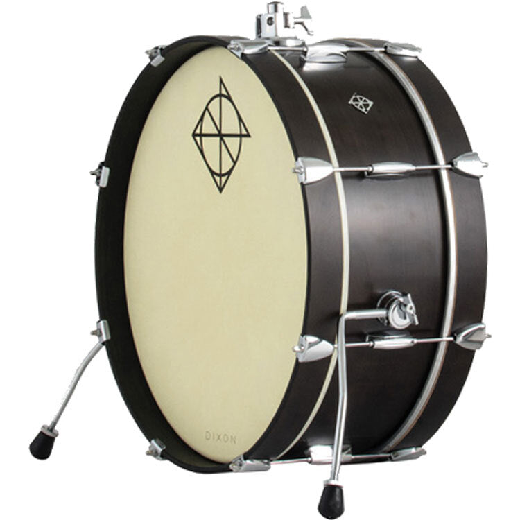 Dixon Little Roomer Series Bass Drum 20 x 7"  - Black Coal Satin Finish