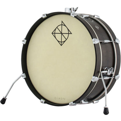 Dixon Little Roomer Series Bass Drum 20 x 7"  - Black Coal Satin Finish