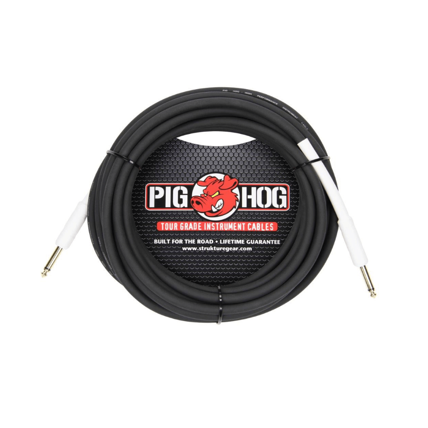 Pig Hog Instrument Cable 25ft - Black - Joondalup Music Centre