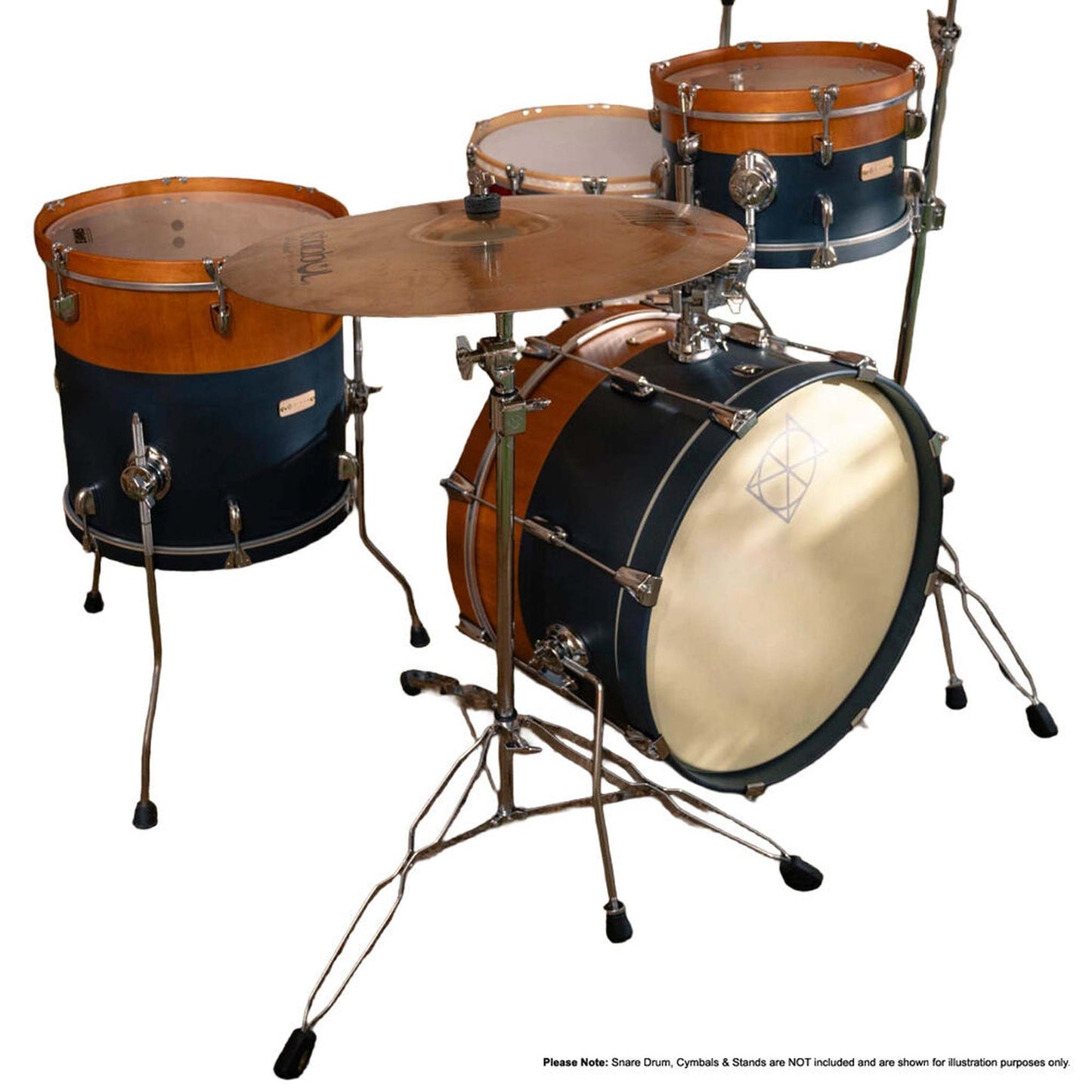 Dixon Little Roomer Select 3-Pce Drum Kit - Natural/Heirloom Grey Finish