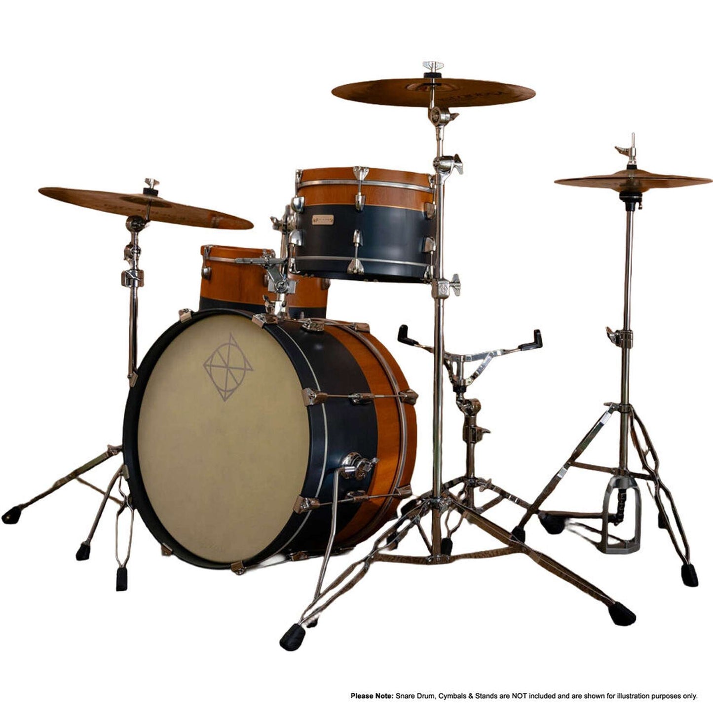 Dixon Little Roomer Select 3-Pce Drum Kit - Natural/Heirloom Grey Finish