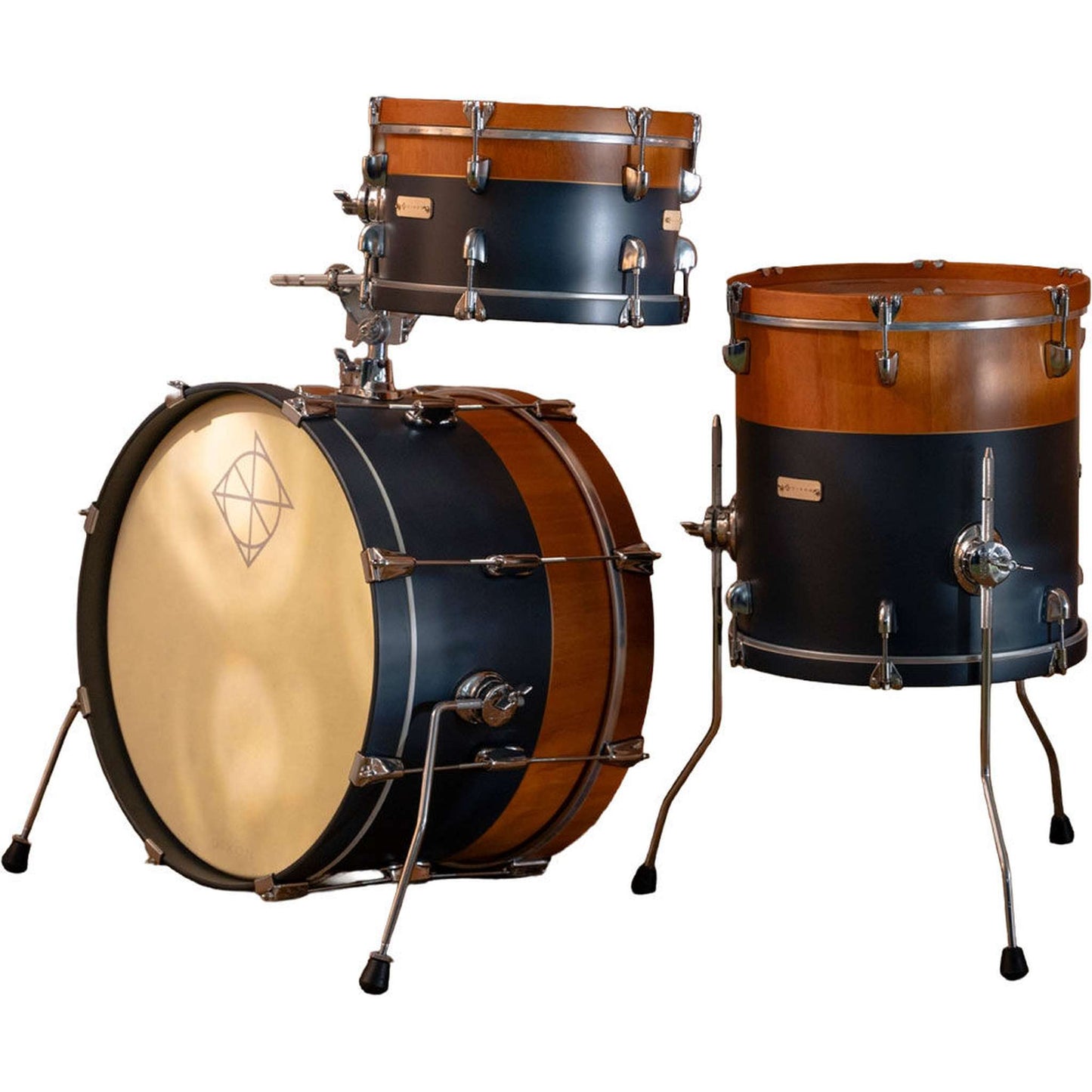 Dixon Little Roomer Select 3-Pce Drum Kit - Natural/Heirloom Grey Finish