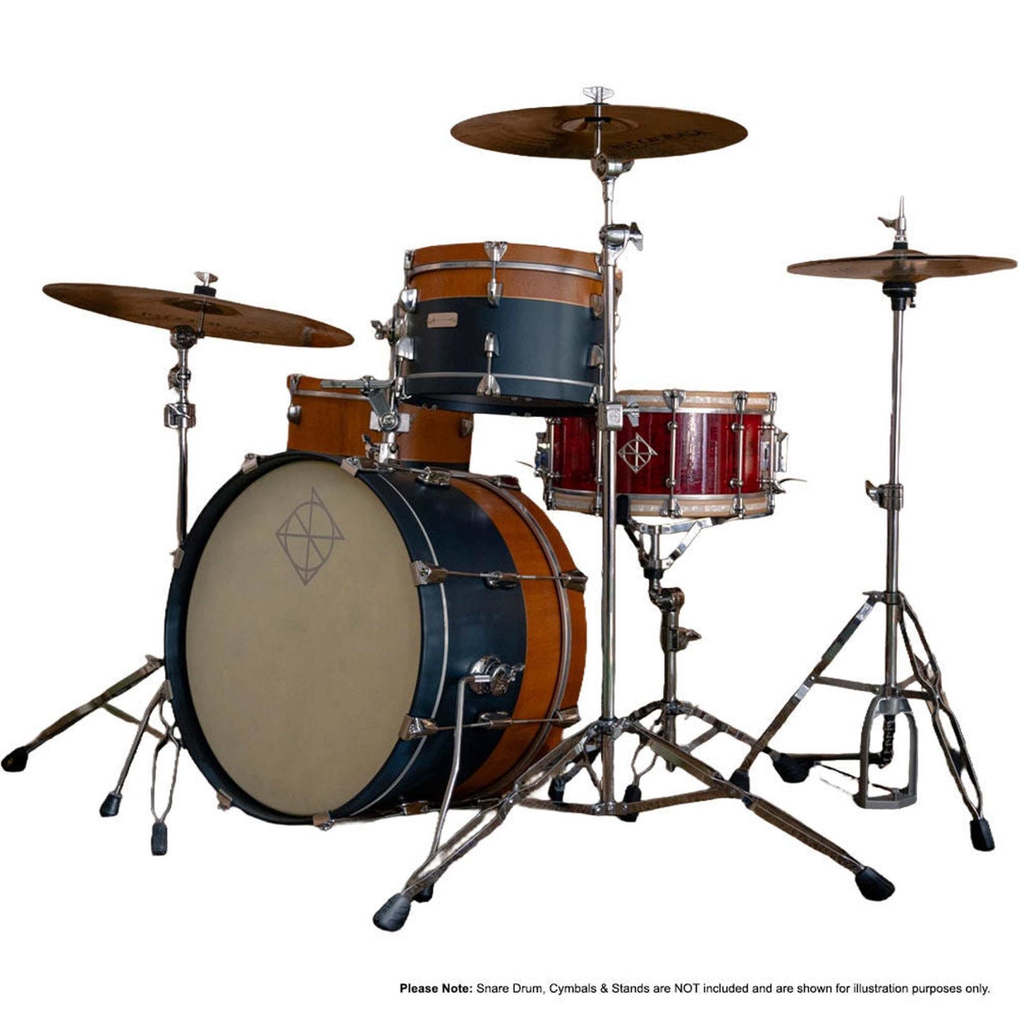Dixon Little Roomer Select 3-Pce Drum Kit - Natural/Heirloom Grey Finish