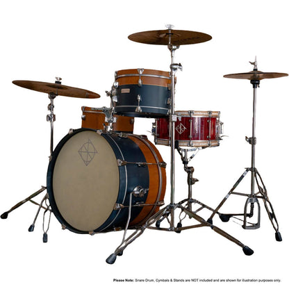 Dixon Little Roomer Select 3-Pce Drum Kit - Natural/Heirloom Grey Finish