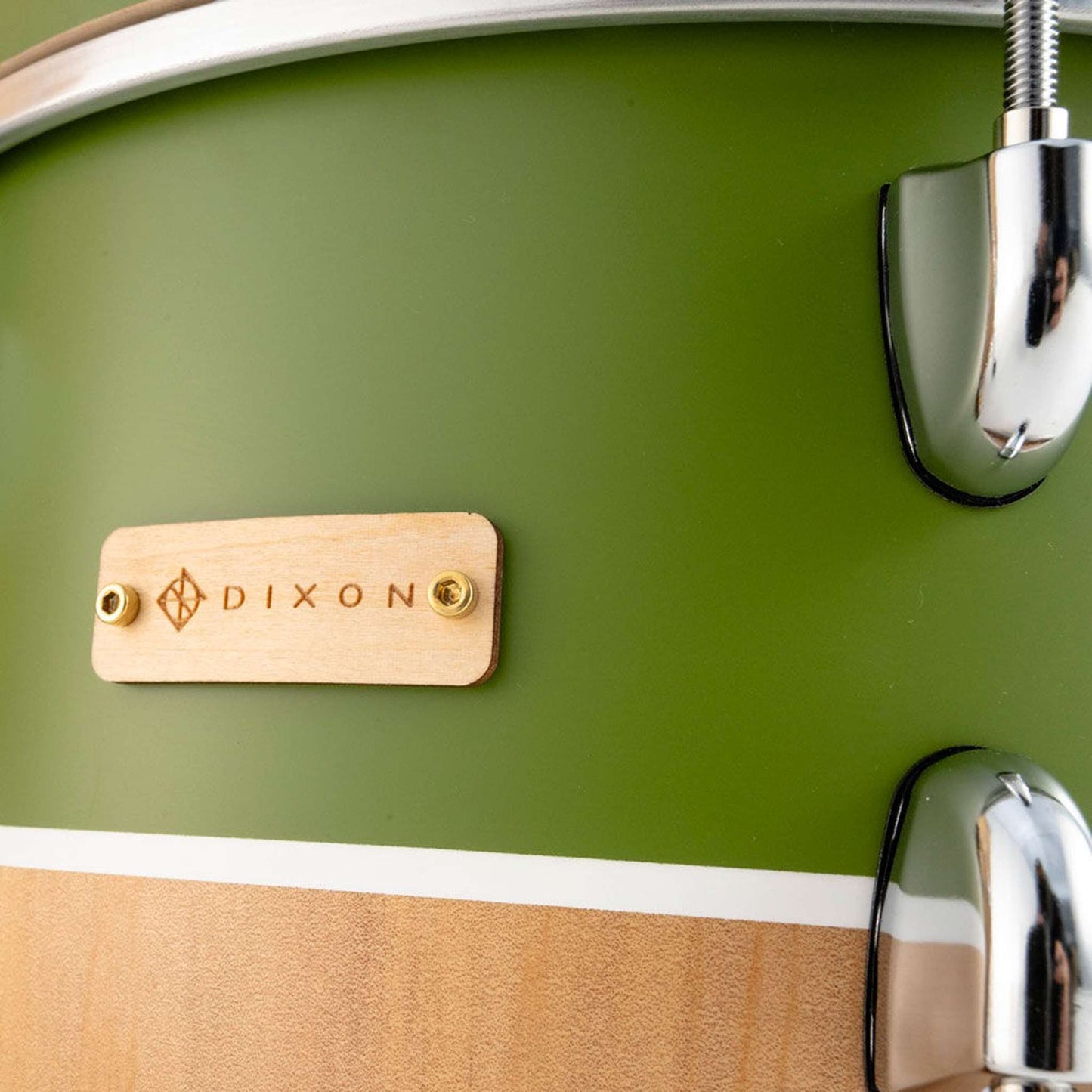 Dixon Little Roomer Select 3-Pce Drum Kit - Natural/Satin Military Green Finish
