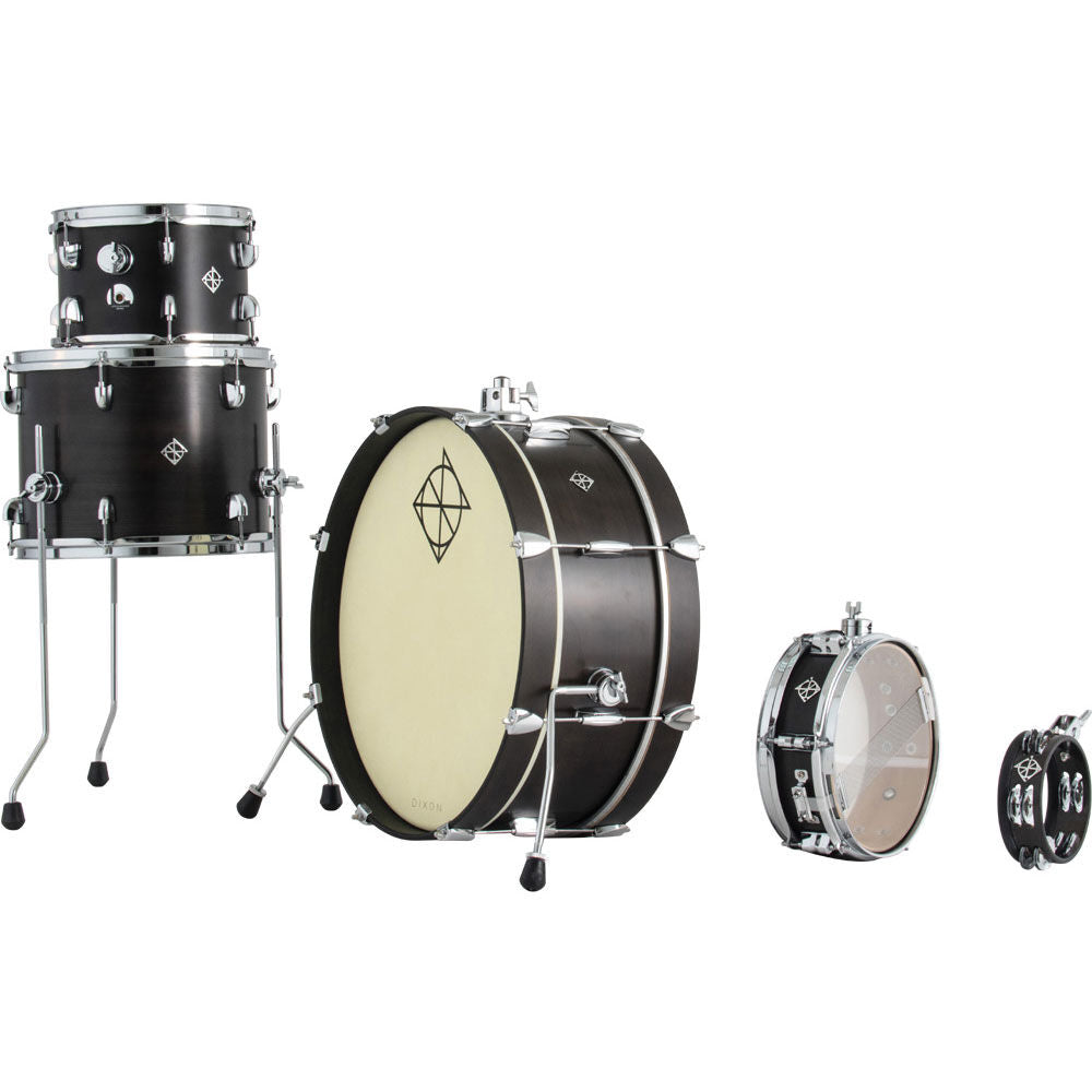 Dixon Little Roomer Series 5-Pce Drum Kit - Black Coal Finish