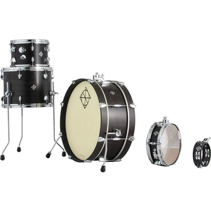 Dixon Little Roomer Series 5-Pce Drum Kit - Black Coal Finish