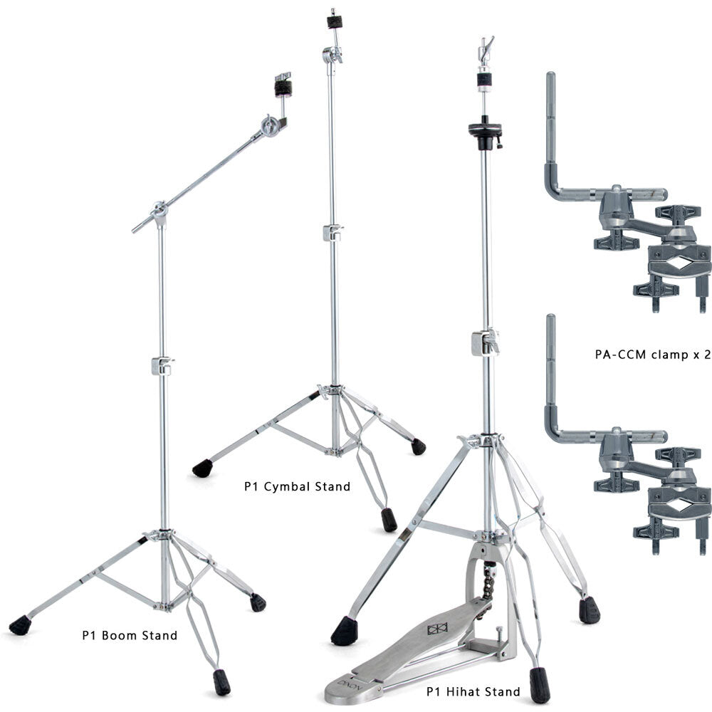Dixon Little Roomer Series 5-Pce Drum Kit - Black Coal Finish