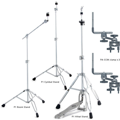 Dixon Little Roomer Series 5-Pce Drum Kit - Black Coal Finish