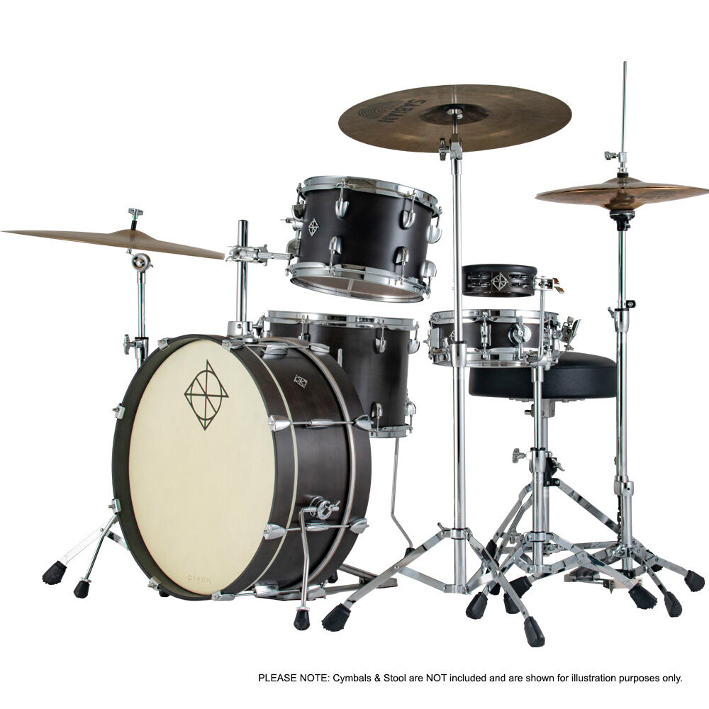 Dixon Little Roomer Series 5-Pce Drum Kit - Black Coal Finish