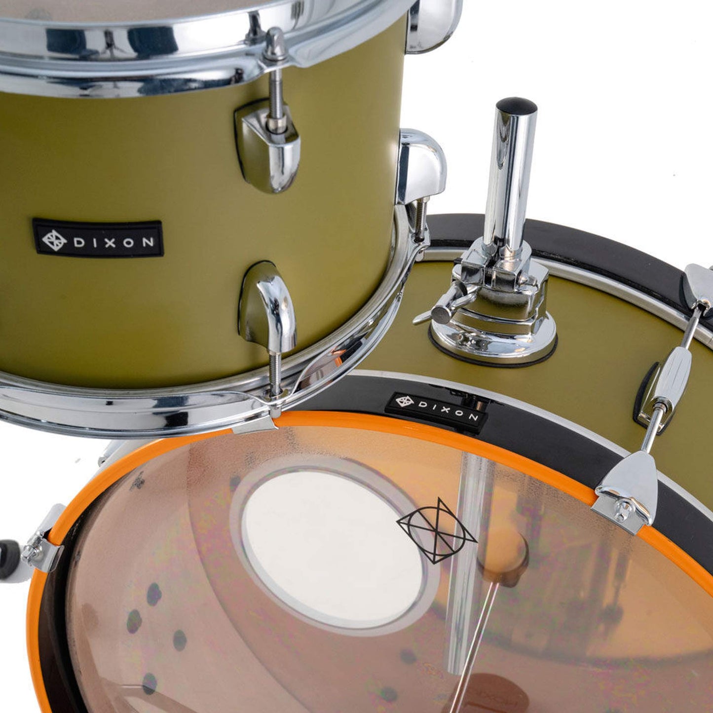 Dixon Little Roomer Series 5-Pce Drum Kit - Olive Green Finish