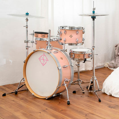 Dixon Little Roomer Series 5-Pce Drum Kit in Peach Fuzz Finish