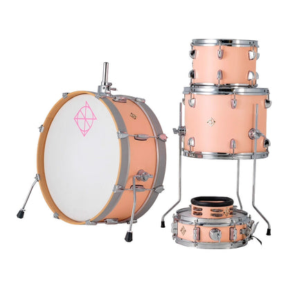 Dixon Little Roomer Series 5-Pce Drum Kit in Peach Fuzz Finish