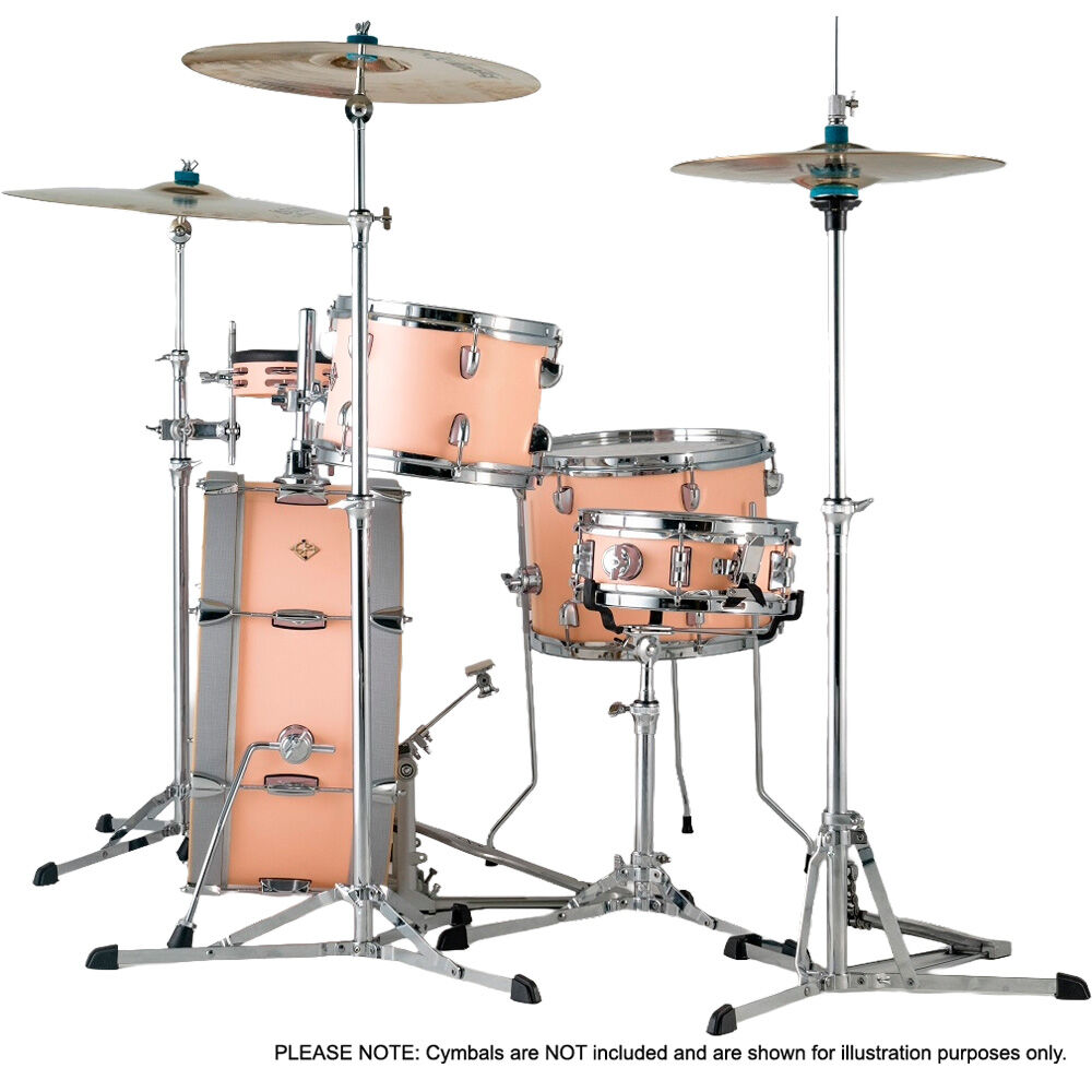 Dixon Little Roomer Series 5-Pce Drum Kit in Peach Fuzz Finish