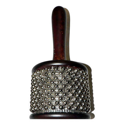 Percussion Plus Medium Cabasa in Wine Red with Nickel-plated Beads