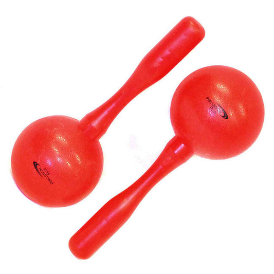 Percussion Plus Round Head Plastic Maracas in Red