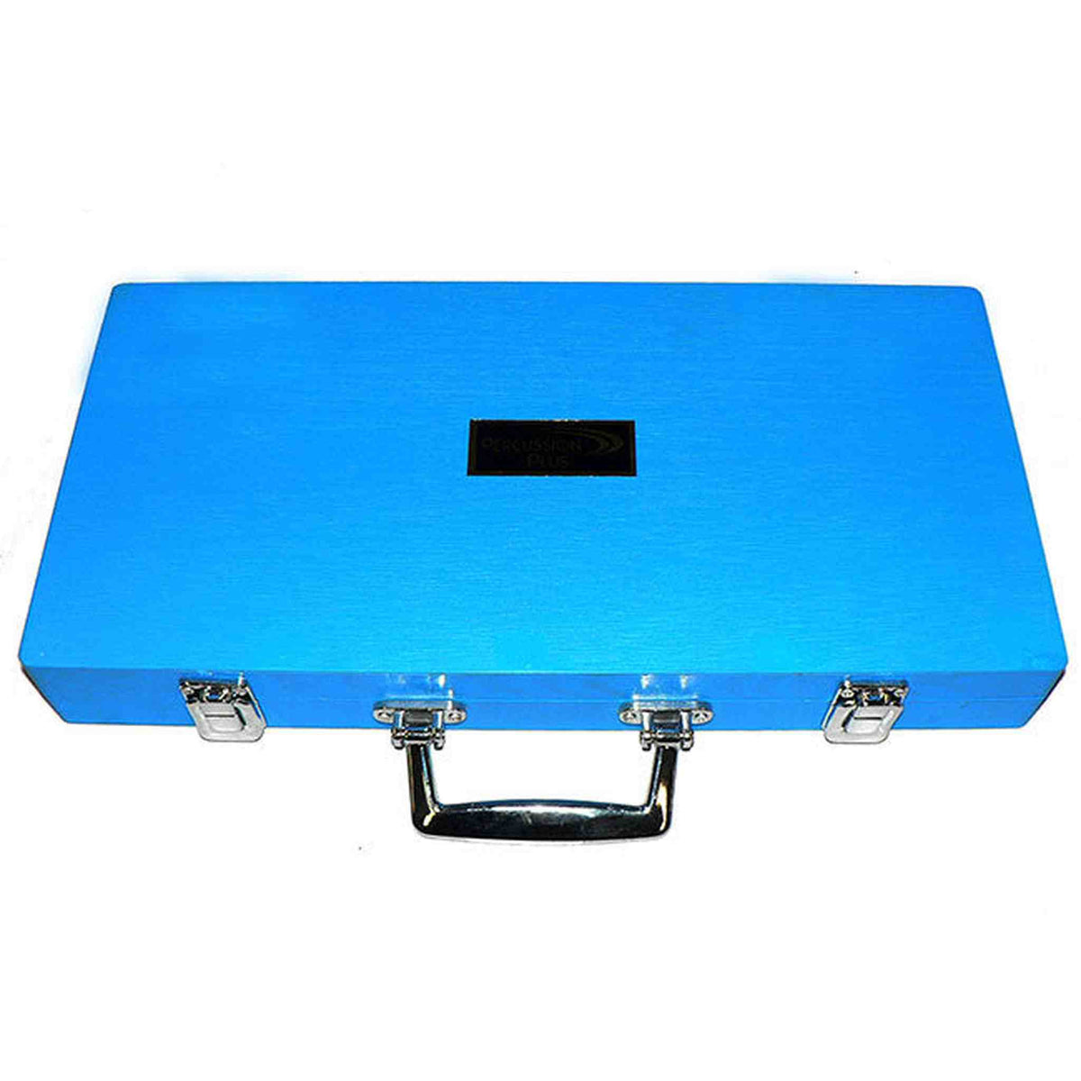 Percussion Plus 15-Note Glockenspiel in Blue Wooden Case