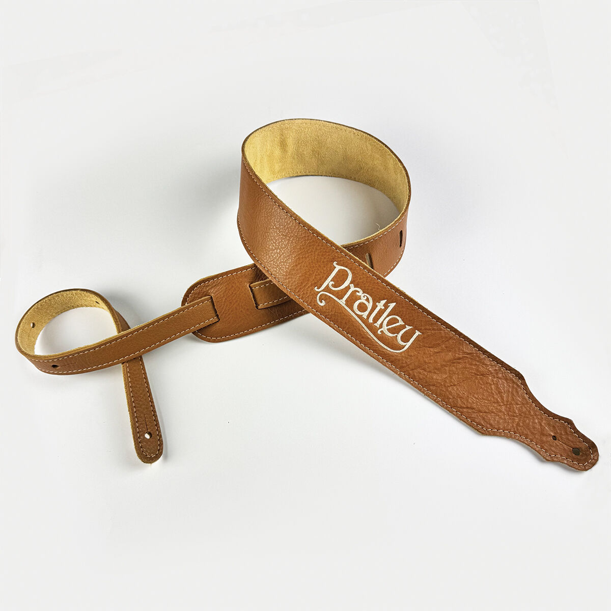 Pratley Caramel Leather Strap with Suede Backing 2.5