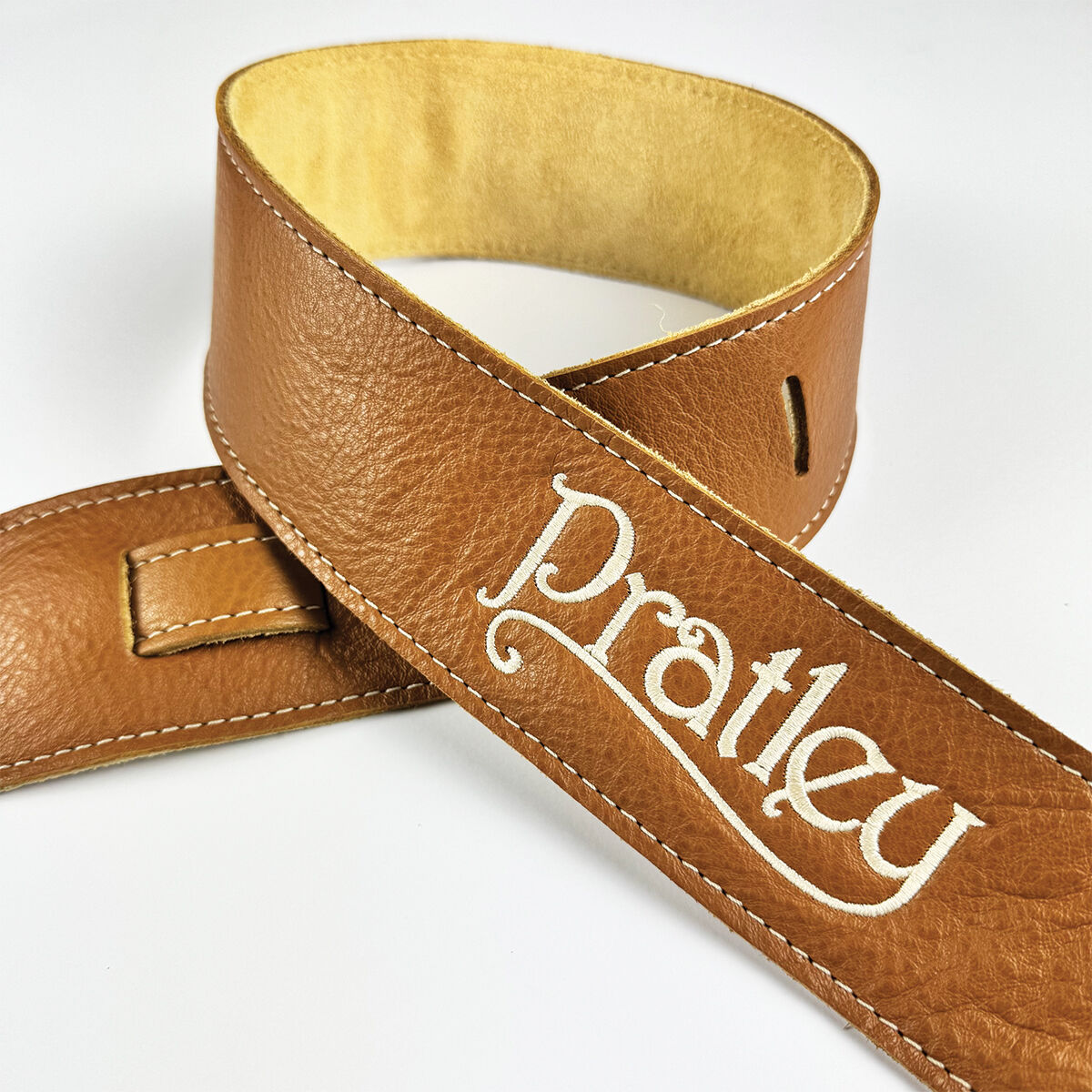 Pratley Caramel Leather Strap with Suede Backing 2.5