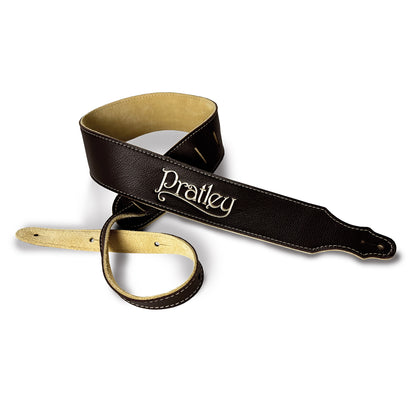 Pratley Black Leather Strap with Suede Backing 2.5